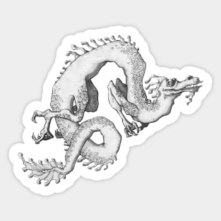 Weird Sickly Dragon Sticker